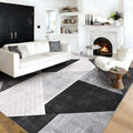 Washable Modern Geometric Area Rug