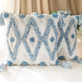 Blue Boho Textured Pillow Covers