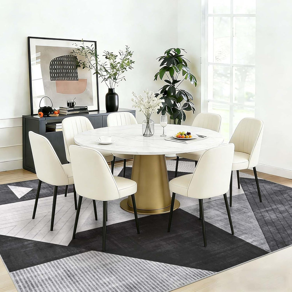 Washable Modern Geometric Area Rug