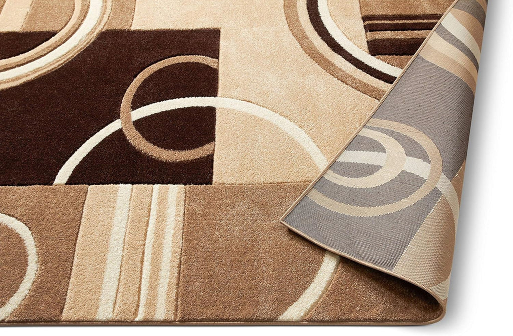 Modern Neutral Geometric Area Rug