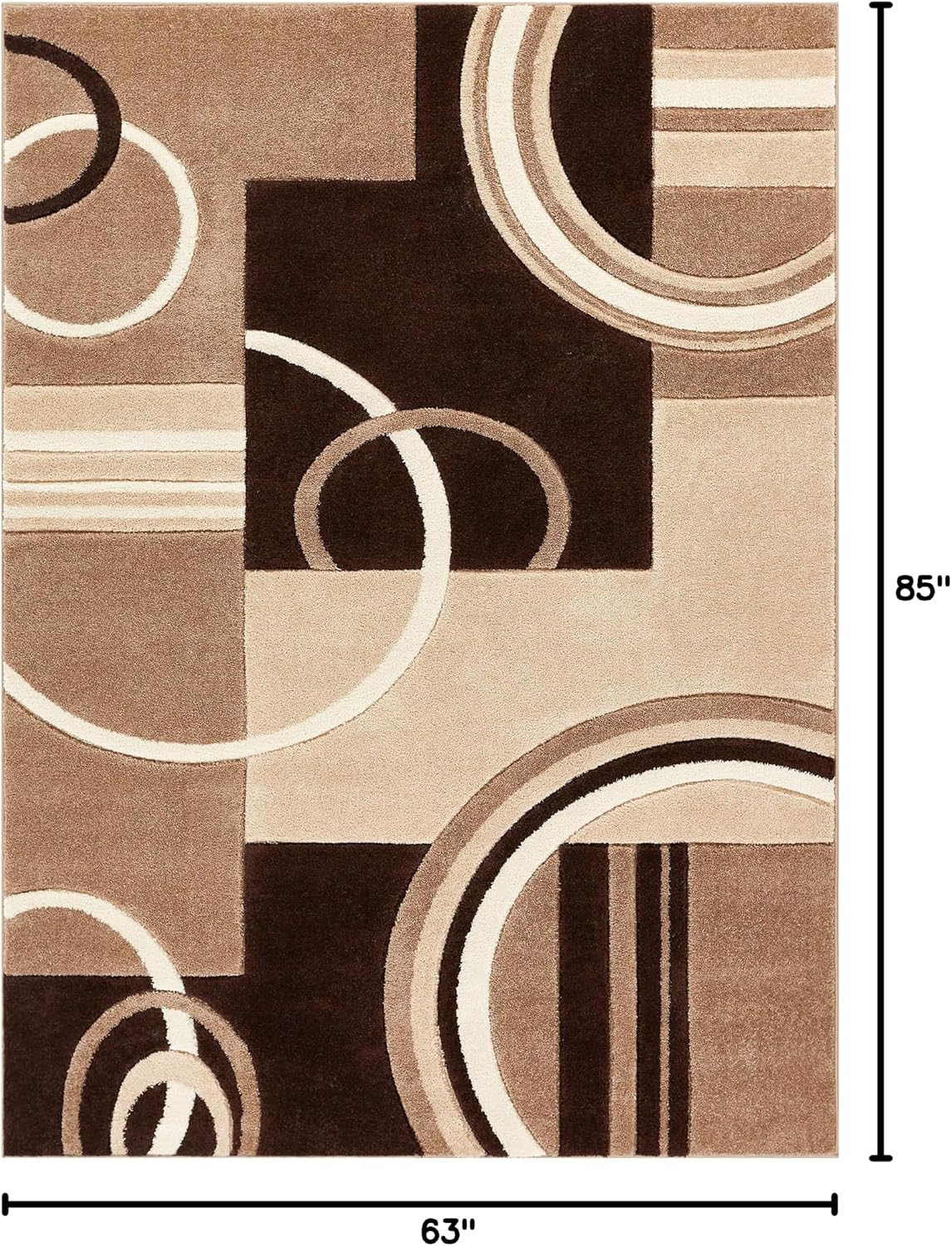 Modern Neutral Geometric Area Rug