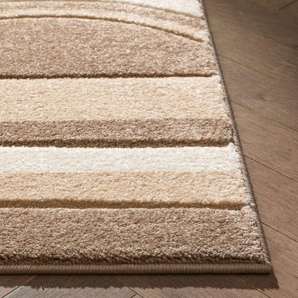 Modern Neutral Geometric Area Rug