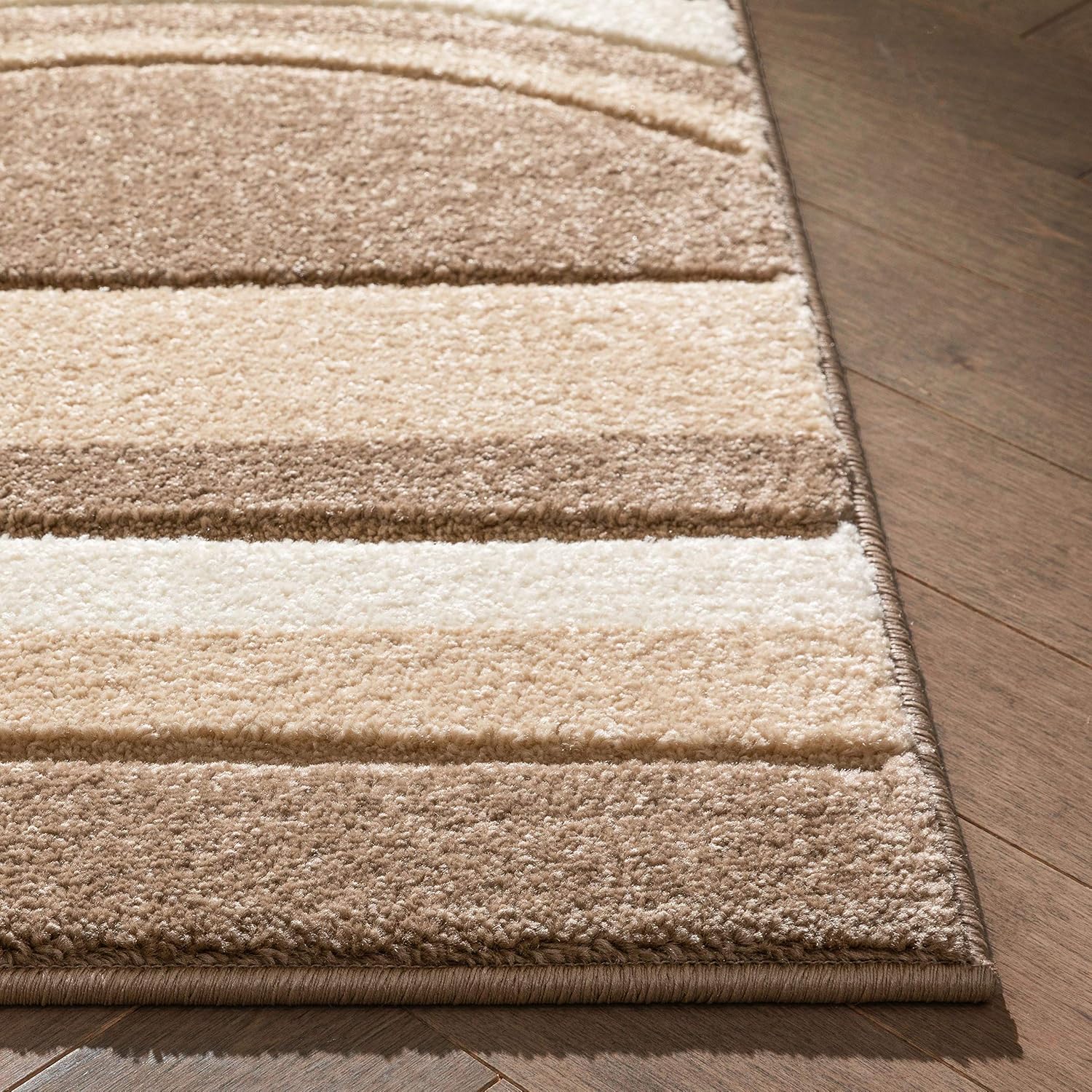 Modern Neutral Geometric Area Rug