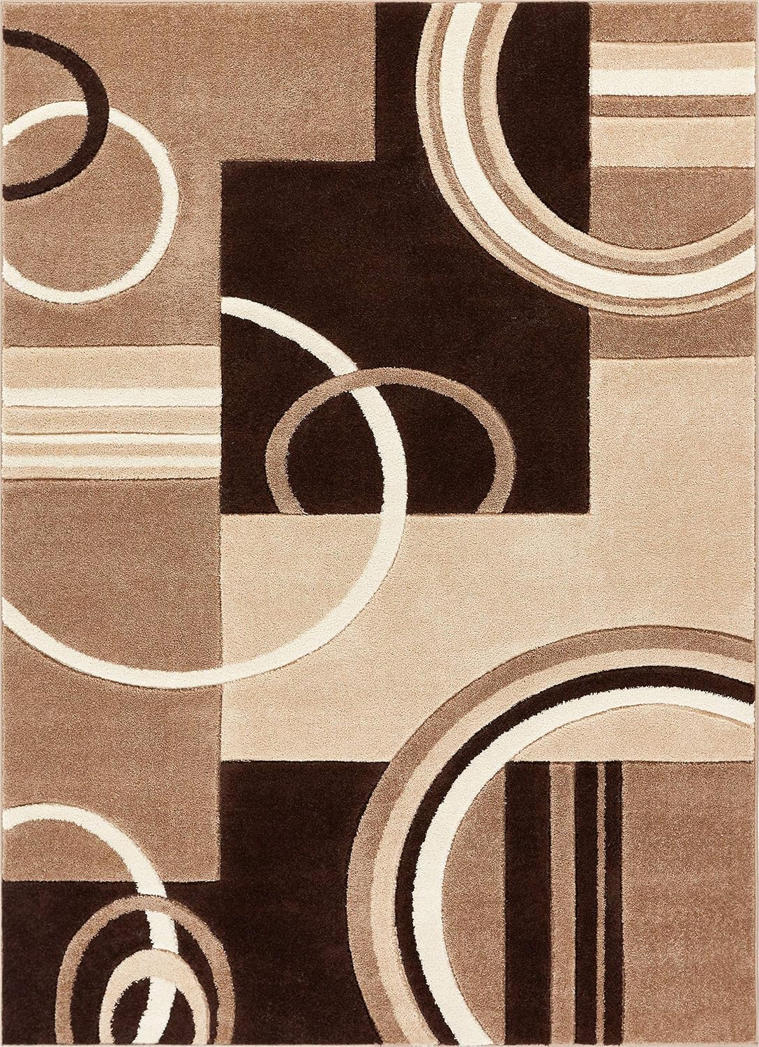 Modern Neutral Geometric Area Rug